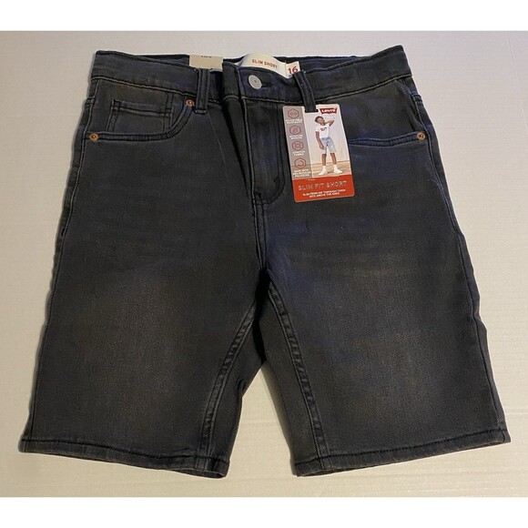 Lot 2 NWT YOUTH KIDS BOYS LEVI'S SLIM SHORTS DRY STRETCH PERFORMANCE SZ 16 (28) - Picture 13 of 16